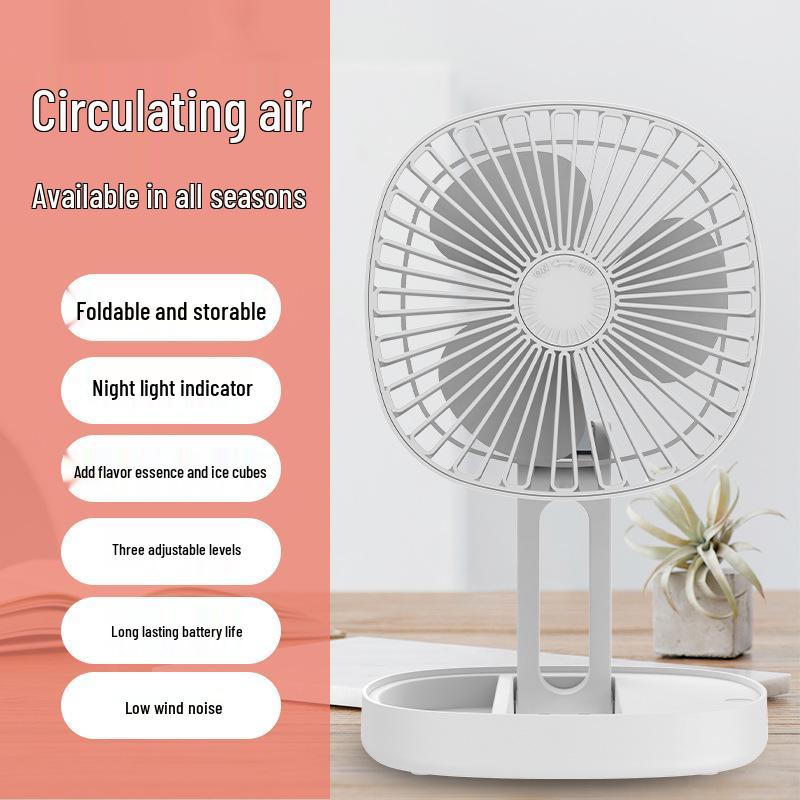 Portable USB Folding Fan for Travel, Outdoor, and Home Use
