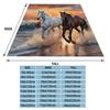 Horse Themed Soft Flannel Blankets,Warm Throw Blanket Comfortable Blankets for Picnic Beds Sofa Home Bedroom Cover Kids Gifts