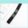Elastic Leather Belt For Men Women With Snap Button And Adjustable Length For Casual Wear
