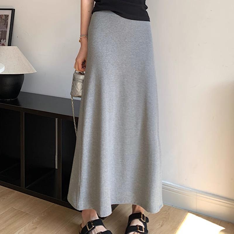 

Повседневная юбка, не обтягивающая живот, для беременных женщин на лето, тонкий стиль, новая свободная и нерастягивающаяся юбка миди с оборкой на бедрах и хвостом русалки XXXXXL