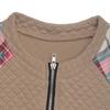 2025 Retro Plaid Patchwork Zipper Hoodie Cardigan