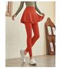 Women's Quick-Dry Running and Yoga Skirt Leggings - Fake Two-Piece Fitness Pants