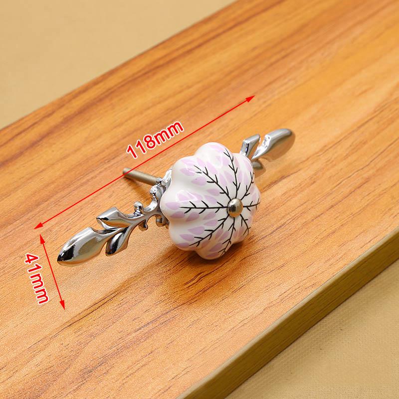 

KAK 41mm China Blue and White Porcelain Ceramic Cabinet Handle and Pulls Kitchen Handles Drawer Knobs Furniture Handle and Knobs