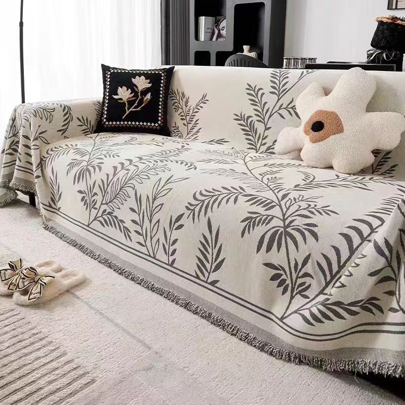 Bohemia Sofa Blanket Chenille Fabric Sofa Covers Four Seasons Universal Tassel Throw Blankets Anti-cat Scratch Towel Protector