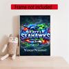Seattle Seahawks Customize Your Name Diamond Painting Round Diamond Rhinestones Mosaic Diamond Embroidery Wall Paintings Rhinestones Gift Frameless