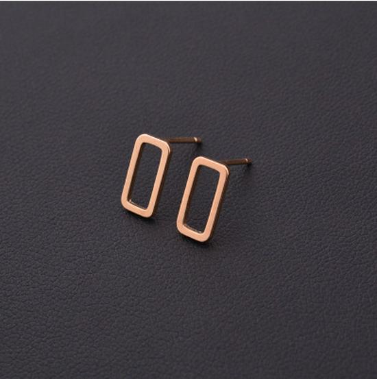 Trendy Geometric Earrings: Square, Circle, Triangle Designs