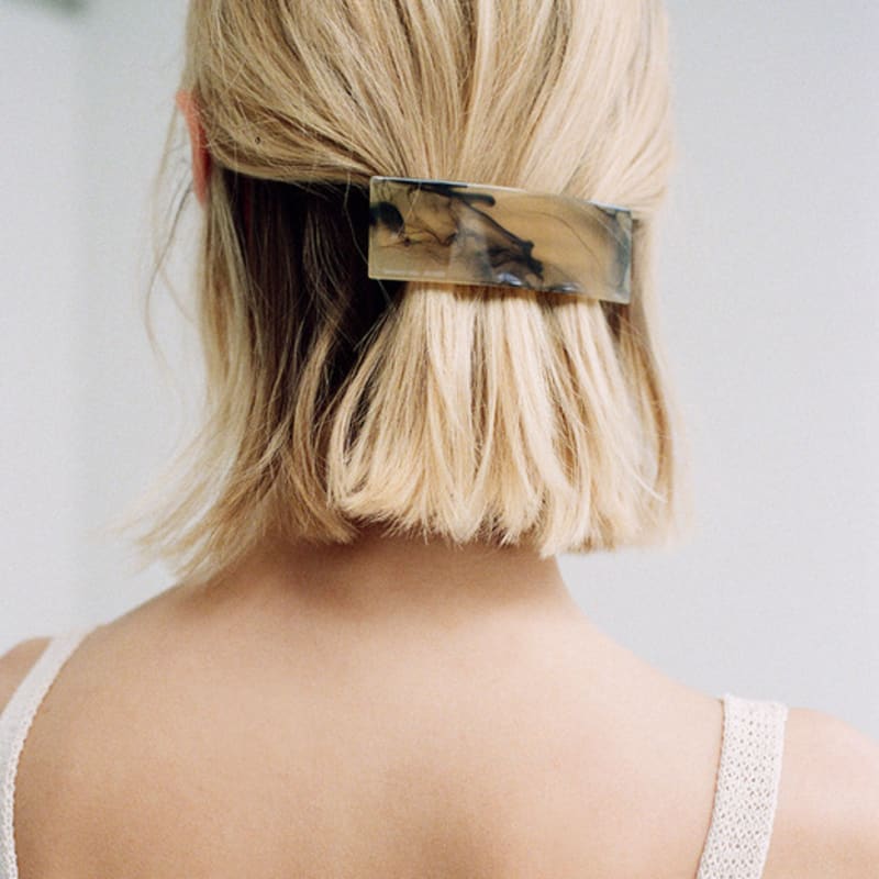 

FACADE PATTERN Square Hairpin_2color DARK BROWN