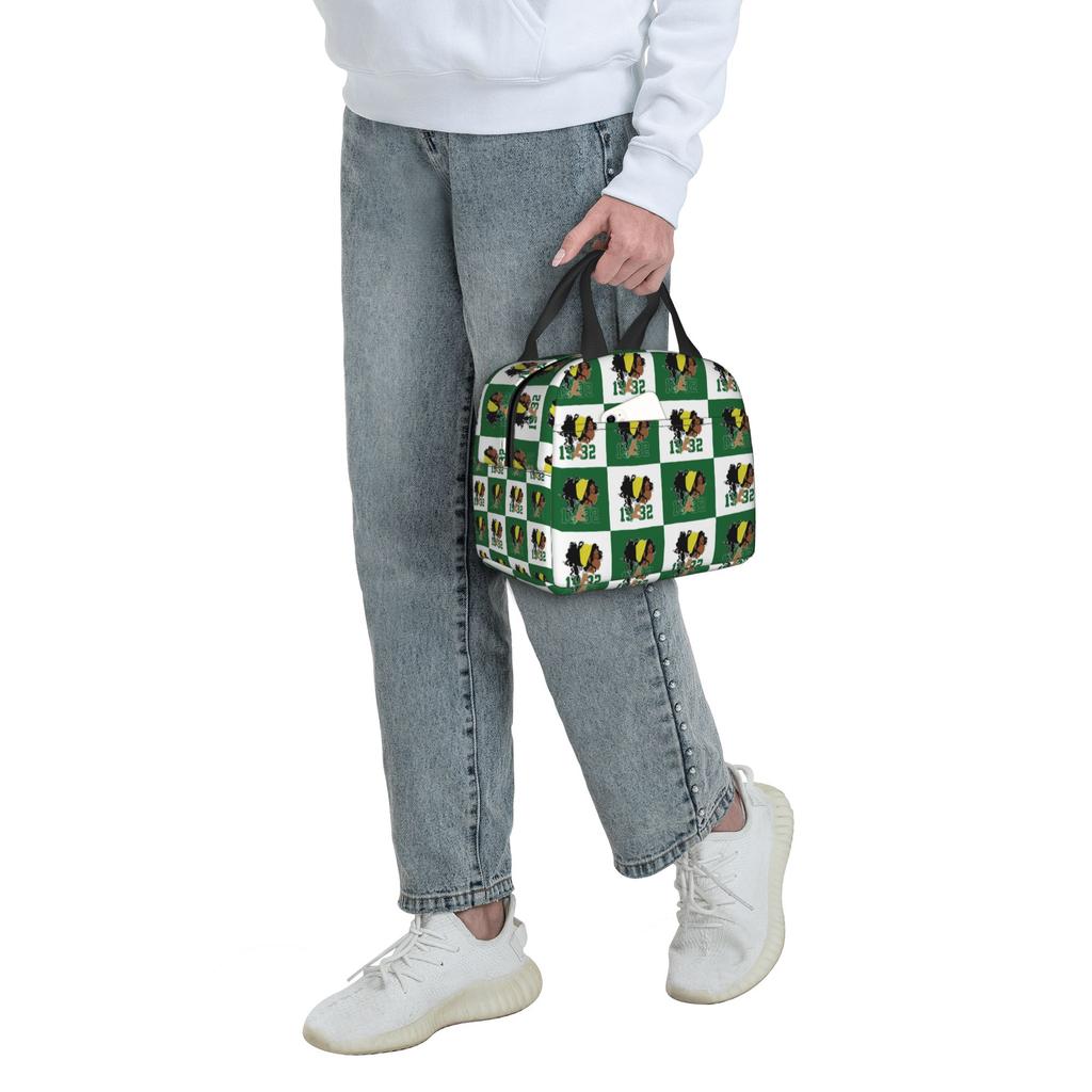 CHI ETA PHI Checkered Plaid  Lunch Bag Women Sorority Nurse 1932  Cooler Warm Insulated Lunch Boxes for School