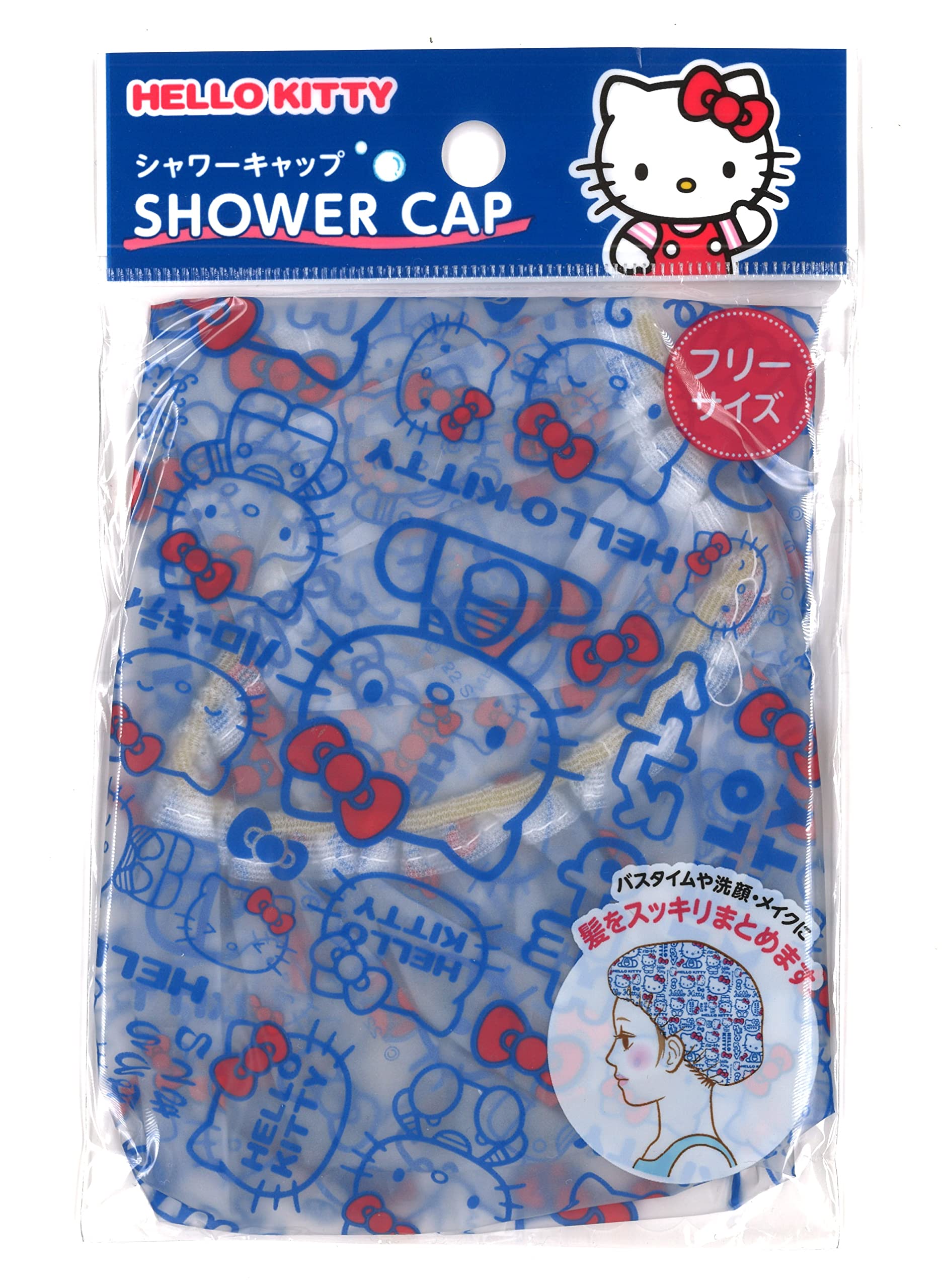 

Friend SANRIO Hello Kitty шапочка для душа эластичная многоразовая EVA пластиковая шапочка для купания волос