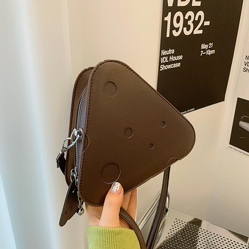 Foreign Style Simple And Fashionable Small Bag Women'S 4 Cheese Bag Triangular Messenger Bag Women'S Bag