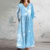 Women's Fashion Dress Spring V-neck Long Sleeve Dress