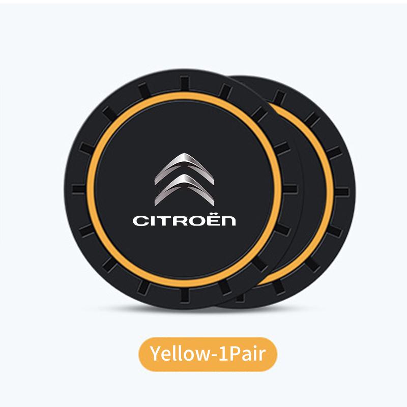 2pcs Car Water Cup Holder Anti Slip Insert Silicone Coaster Pad For Citroen Grand Berlingo Jumper Celysee Xsara Picasso Aircross
