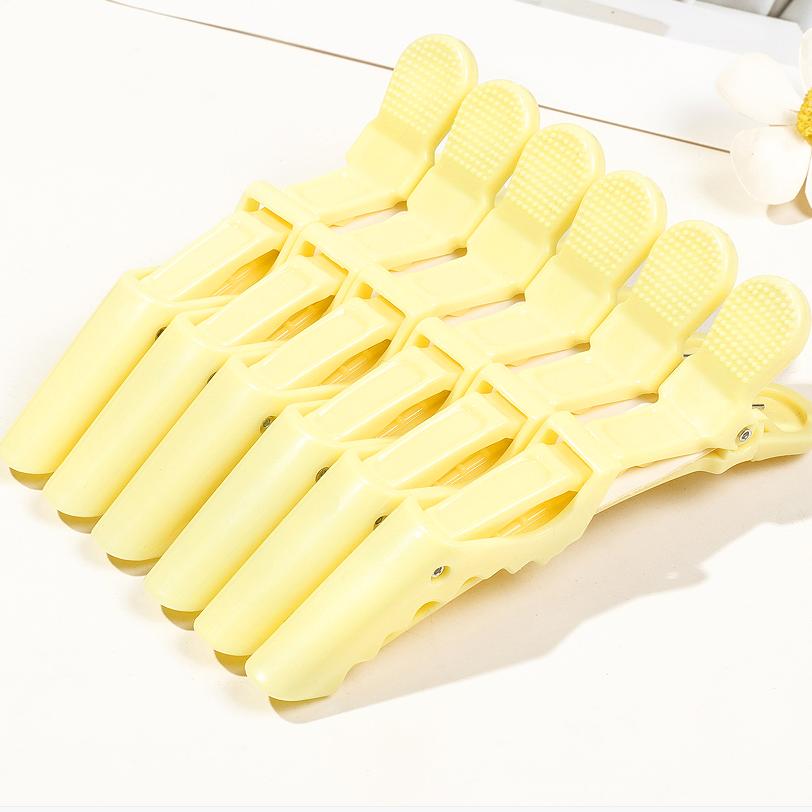 6pcs crocodile hair clip design claw shaped hair clip salon hair clip hair accessories makeup clip Special for real hair wigs