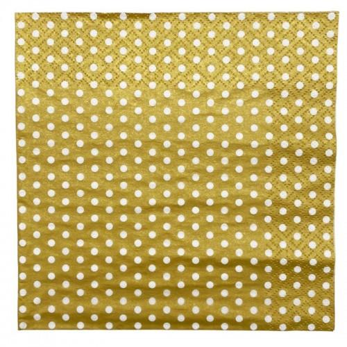 Anniversary House Tiflair 3 Ply Polka Dot Napkins (Pack of 20)