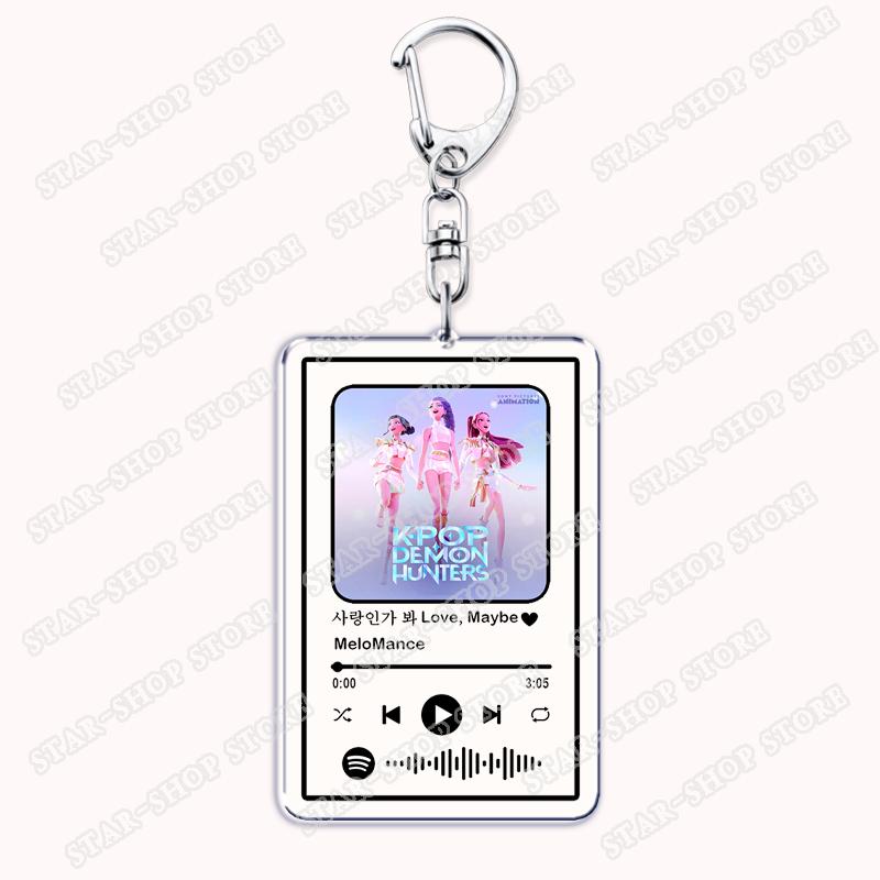 K-Pop-Cartoon-Dämonen-Schlüsselanhänger für Damen, Accessoires, Taschen, Huntrix, Saja, Boys, Rumi, Zoey, Jinu, Mira, Musik, Schlüsselanhänger, Schmuck, Fangeschenke
