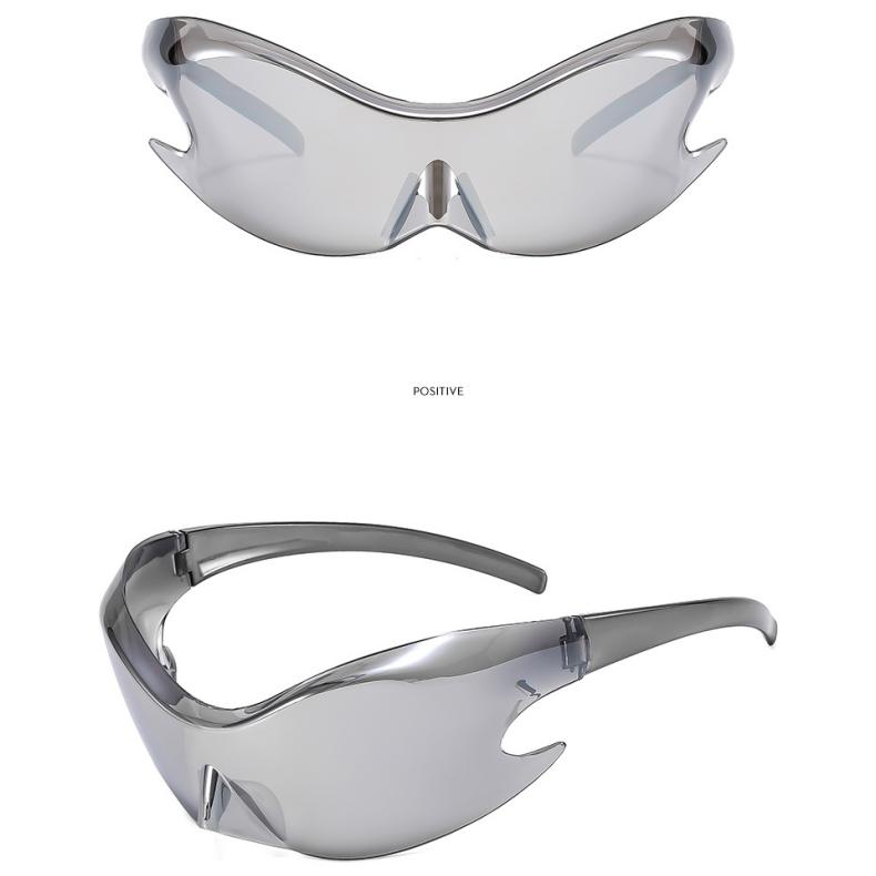Damen Sonnenbrille Sonnenschutz UV-Schutz Fashion Future Sense Hip Hop Punk Y2g Sonnenbrille Herren Street Shooting Catwalk Brille zum Reiten