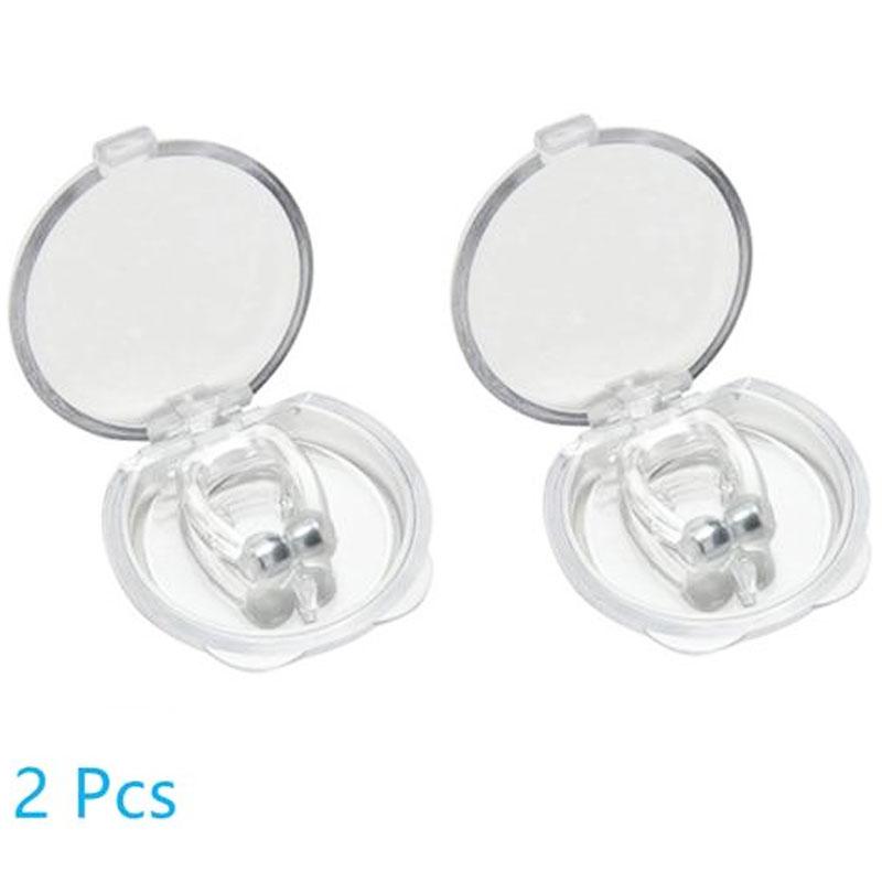 2 Pieces Women Men Anti-snoring Device Comfortable Anti Snoring Nose Clips Anti Snoring Corrector