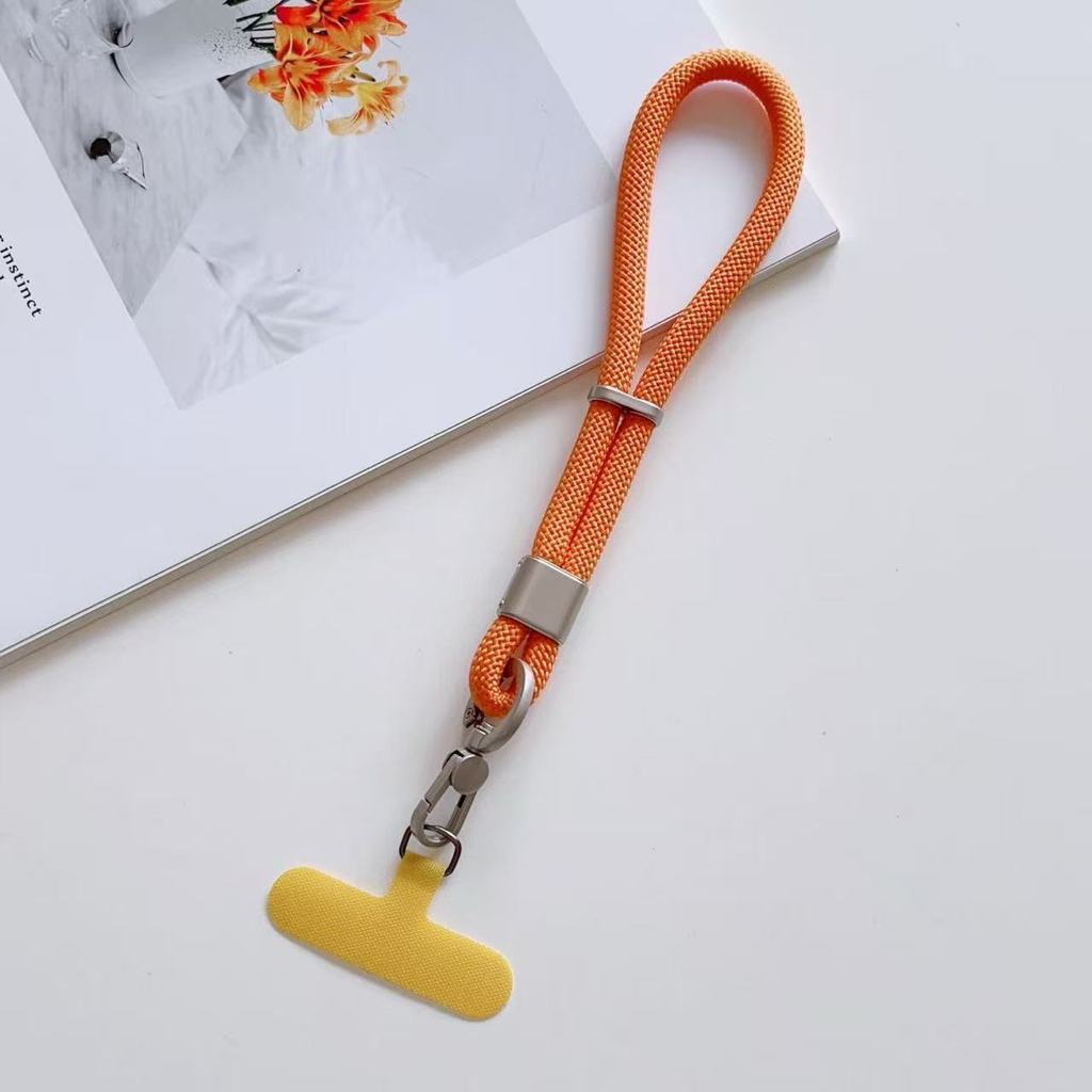 Luxury adjustable universal braided short mobile phone lanyard wristband, mobile phone hand lanyard Other