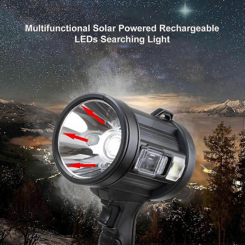 Multifunctional Solar Powered Rechargeable Leds Searching Light Outdoor Camping Lamp Main Light Si_m24