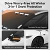 YZ winter car front windshield cover With Reflective strips car snow blanket Oxford Scratch Resistant Waterproof frost Protector