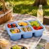 Plastic Fruits Box Transparent Lid Food Storage Box Fresh-keeping Lunch Box  Students