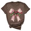 Christmas Printed Fashionable Women's T-shirt Christmas Trend Pure Cotton Casual Sportswear T-Shirts Women’s