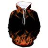 Spring Autumn Hooded Sweatshirt 3D Digital Printing Unisex Hoodies Men Women Fashion Loose Pullover