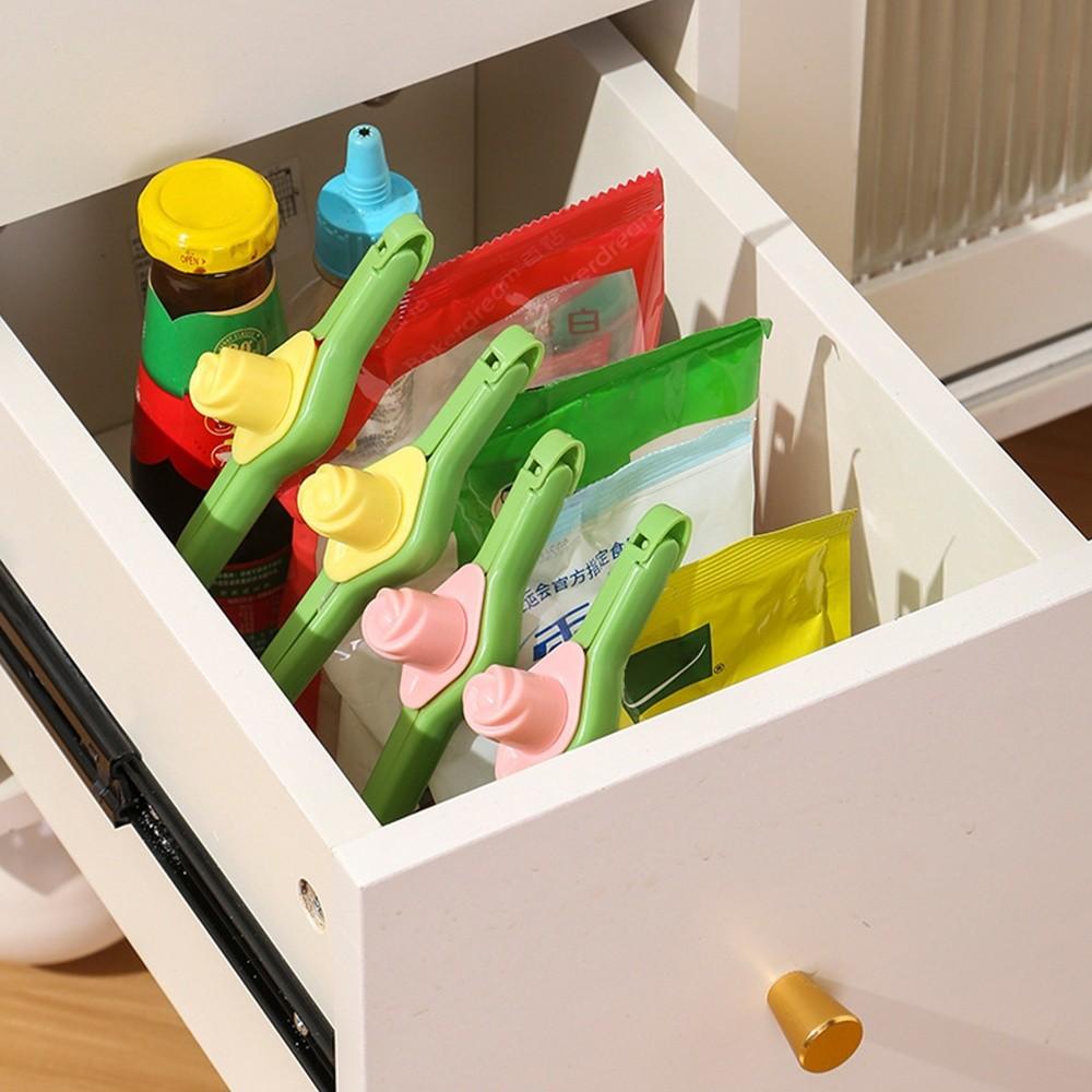 Easy To Open Sealing Clip Tulip-shaped Food Bag Clip New Moisture-proof Clips