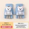 Winter Children's Thermal Gloves Knitted Half-finger Flip Cute Cartoon Bear Boys and Girls Elementary School Students Writing Gloves