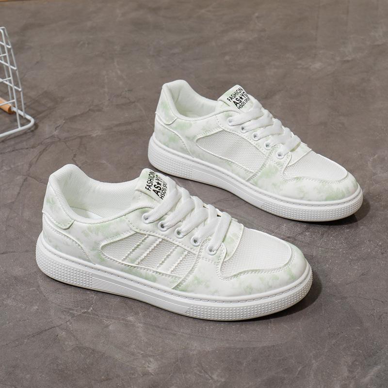 

Summer New Women Hollow Out Mesh Sneakers, Single Layer Thin Breathable White Casual Sports Shoes Style 35 зелёный