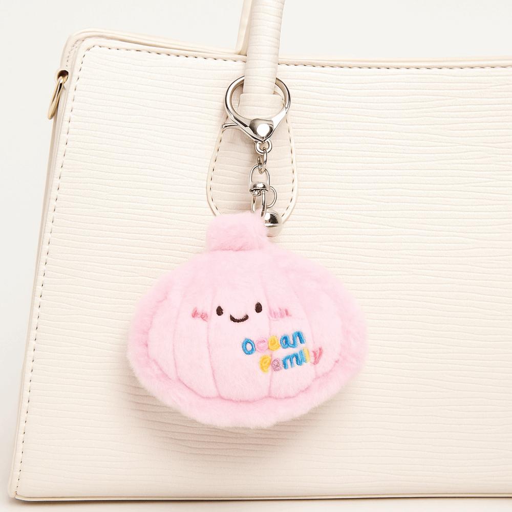 Kawaii Fluffy Whale Keyring Soft Small Turtle Pendant Ocean Animal Plush Keychain  Birthday Gift