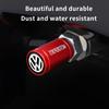 SVLHP1 4pcs Car Valve Caps Tyre Nozzle Dust Protection Cover Wheel Case For Volkswagen VW Golf 4 6 7 GTI Tiguan Passat B5 B6 MK6 Polo