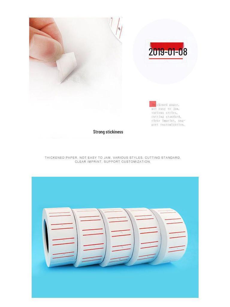 Price Tag Coding Paper Roll for Supermarket Label Machines