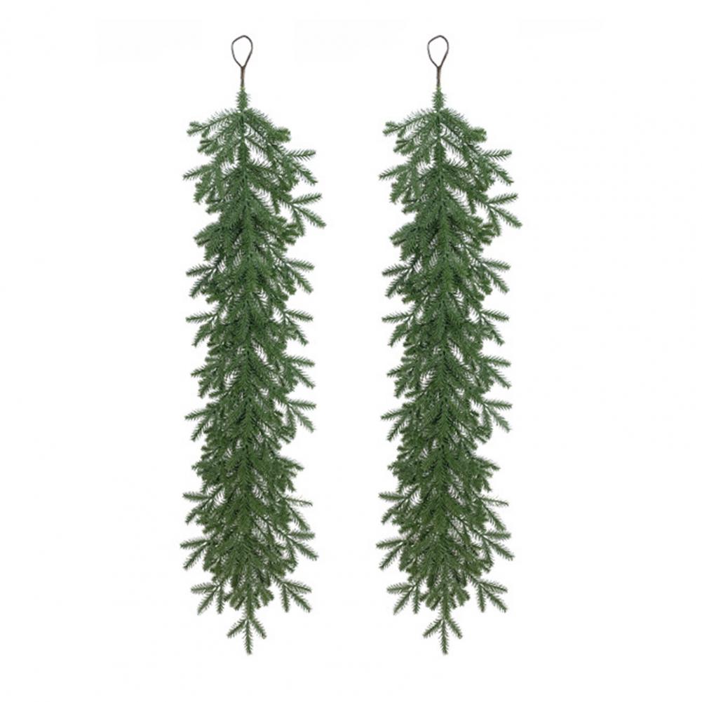 Hanging Loop Garland Handmade Christmas Garland Realistic Handmade Pine Needle Garland for Christmas for Mantel for Seasonal