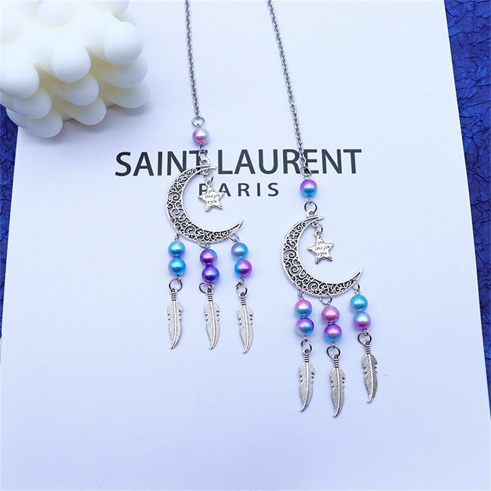 Beautiful Rearview Mirror Car Interior Pendant Car Accessories Beads Dreamcatcher Colorful Car Decoration