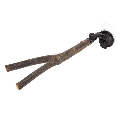 Bird Branch Perch Stand Training Interactive Prevent Slip Wooden Parrot Perch with Suction Cups for