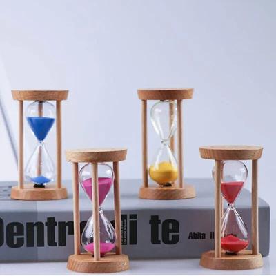 1 STÜCK 3 Minuten Holz Sanduhr Mini Schreibtischdekoration Sanduhr Kreative Timer Sanduhr Sanduhr Küche für Kinder Geschenk
