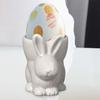 Niedlicher Keramik-Hasen-Eierhalter Langlebiger Hasen-Eierbecher Hasen-Eierbecher Osterdekorationen
