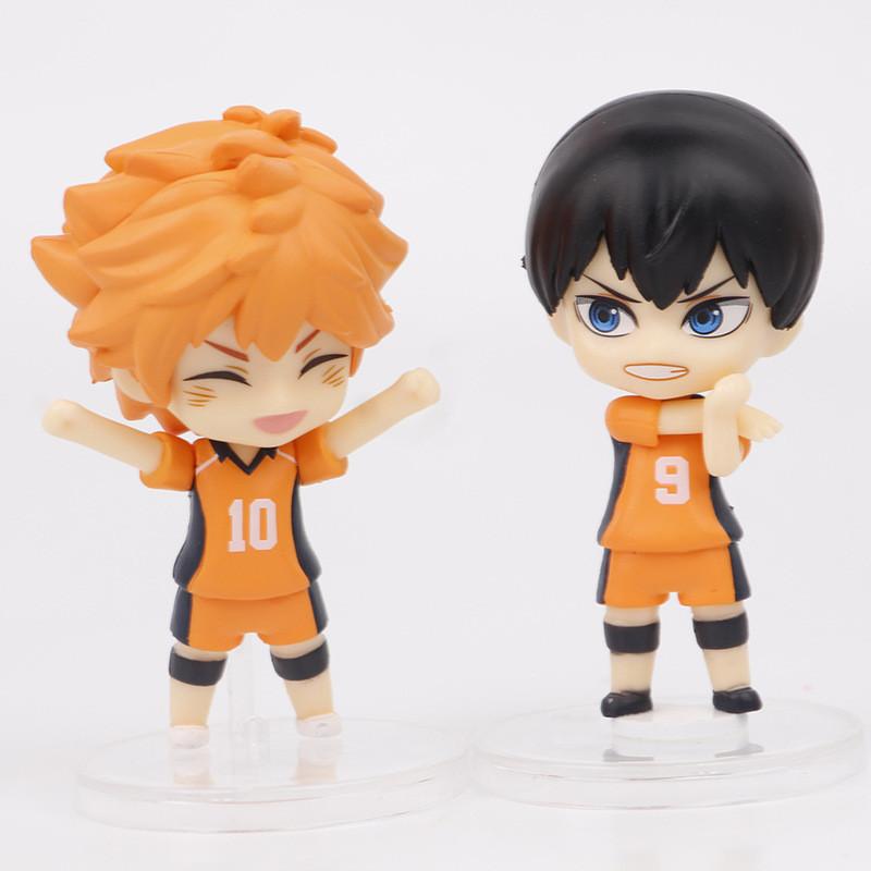 8 Cute Standing Volleyball Boys Anime Figure Sun Yang Doll Toy Model 5-7.5cm No Assembly Collectible