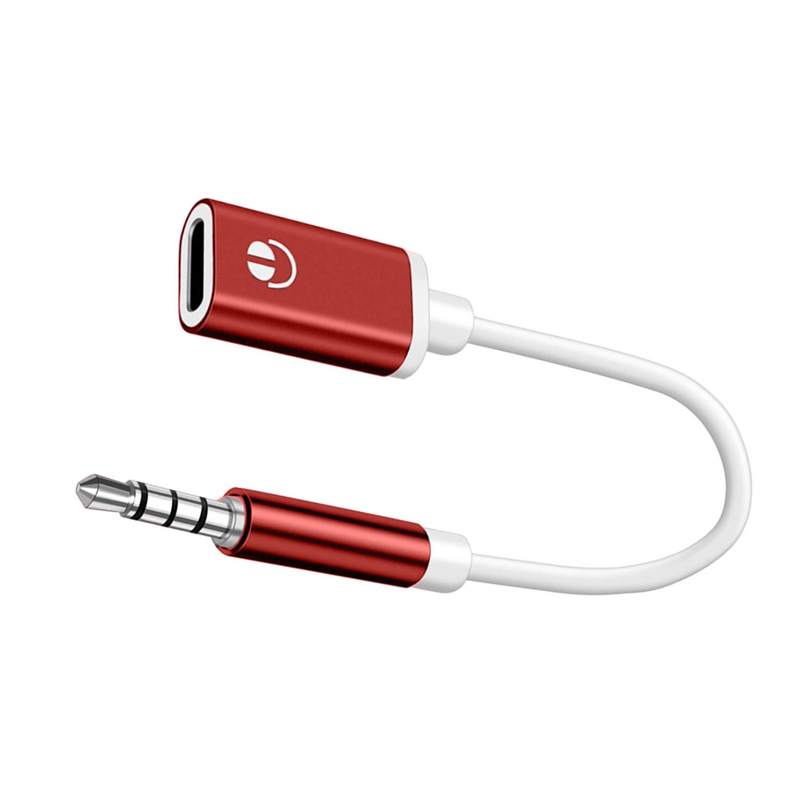 

Кабель-адаптер 3,5 мм (папа) на Type-C (мама) для аналоговых наушников, телефонов и планшетов. Широкая совместимость красный