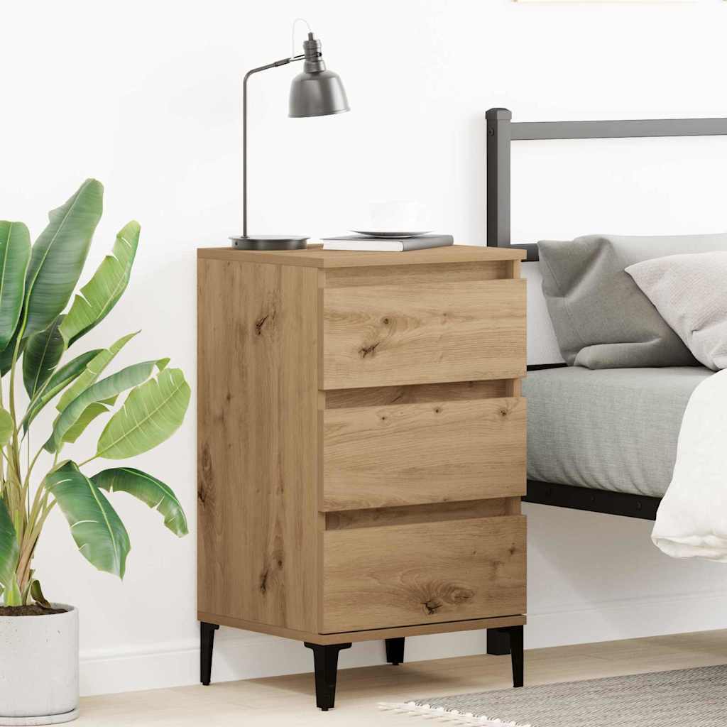 Nightstand Artisan Oak 45 x 35 x 44 cm Engineered Wood