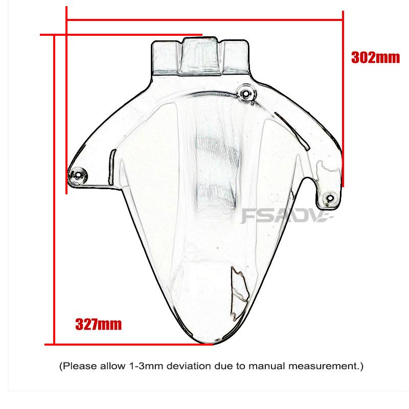 Rear Extender Extension Cover Rear Fender Mudguard Splash Guard For Honda CBR600RR CBR600 CBR 600 RR F5 2008-2021 Motorcycle