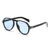 Retro Pilot Sunglasses Women Fashion Rivets Decoration Gradient Eyewear Men Shades UV400 Brand Designer Fishing Sun Glasses