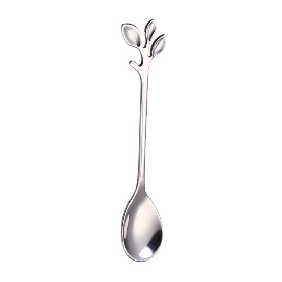 Fork/Spoon Stainless Steel Flatware with Long Handles Rust-Resistant Dessert Utensils for Home Kitchen Restaurant