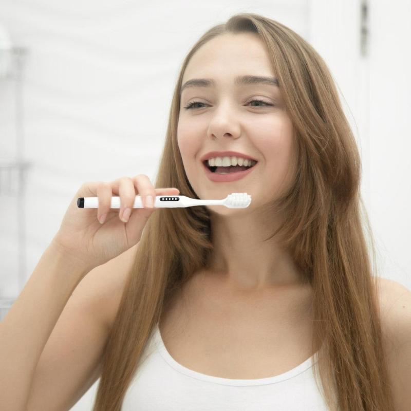 Soft Toothbrushes for Adults Manual Toothbrushes for Protect Sensitive Gums Ergonomic Handle Helps Remove Surfaces Stain