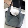 Vintage Bow Denim Handbag Women New Harajuku Patchwork Chic Casual Shoulder Bags Ladies Hot Girls Blue Underarm Bag