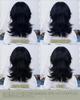 Sofeiyan Wig Like a Christmas Design Clothing Black Wolf Mullet Wolf Long Handsome Natural Small Face Harajuku Makeover Cosplay Full Wig Blue Wig