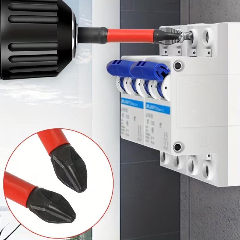 5/6Pcs Ph2 Anti-Slip Screwdriver Bit Set High Magnetic Screwdriver Bit Electric Drill Screwdriver Bit Anti-Slip 25Mm-150Mm