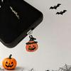 1 Piece of Cute and Quirky Pumpkin Ghost Skull Pendant Phone Dust Plug, Phone Accessory Decoration, Suitable for IPhone and Type-C