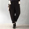 Available Now! 2025 TEMU Autumn/Winter Women's Corduroy Pants with Elastic Waist & Pockets - Loose Fit Fashion Outerwear.